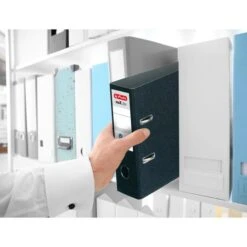 Herlitz MaX.file 5175807 Ordner, A5 Hoch, Breit, Hartpappe, Schwarz -Smart Haus Geschaf 041c9682bcb7e89fbd62a6b9d82306a03a67c728 ordner herlitz 5175807 max.file karton a5 hoch