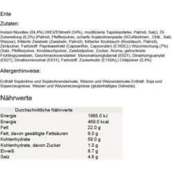 A-One Fertiggericht Chicken, Beef Und Duck Flavour, Nudelsuppe, 10x Huhn, Rind, Ente, Je 85g, 30 Pack -Smart Haus Geschaf 23f97f42483a82be76ec453281aec6caf246ef75 fertiggericht a one chicken beef und duck flavour