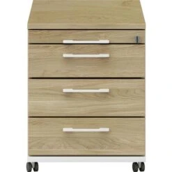 Röhr Rollcontainer Objekt.pur, Eiche Massivholz, Eiche / Weiß, Mit 4 Schüben, Abschließbar -Smart Haus Geschaf 2815a4e0b0a391eafb1f66dec9e540b54c45e1b2 rollcontainer roehr objekt.pur eiche massivholz