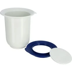 Emsa Rührschüssel Superline 2152121200, 1 L, Kunststoff, Weiß/blau, Mit Spritzschutz Und Deckel -Smart Haus Geschaf 29221762c53461d71cb885aec4dc39ef4b8ac58a ruehrschuessel emsa superline 2152121200 1 l