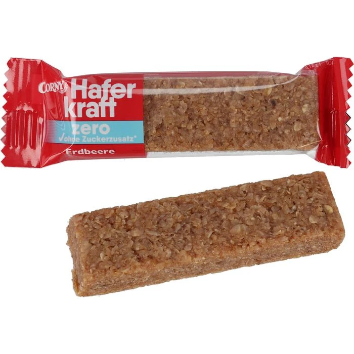Corny Müsliriegel Haferkraft Zero Erdbeere, Je 35g, 4 Riegel 4 Corny Müsliriegel Haferkraft Zero Erdbeere, Je 35g, 4 Riegel – Bild 2
