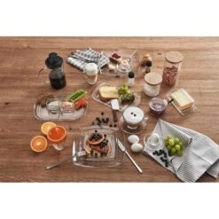 Montana Teller Carre 085112, Dessertteller, Glas, Eckig, 19 Cm, Transparent, 12 Stück -Smart Haus Geschaf 44d5f6a0f9d3790ff4df8048019a395fea7f3215 teller montana carre 085112 dessertteller