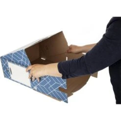 Bankers-Box Archivbox Decor Series, A4+, Schieferblau, Füllhöhe 150mm, Für Akten, 5 Stück -Smart Haus Geschaf 466403c034d450b77e121a4e20f7646d437a67f9 archivbox bankers box decor series a4 plus