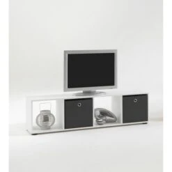 FMD-Möbel Bücherregal Mega 4, 248-004, Weiß, Aus Holz, 36,5 X 138,5 X 33cm, 4 Fächer -Smart Haus Geschaf 4a1b86d73e63ed208713e95c53d5b7fe71cdf719 buecherregal fmd moebel mega 4 248 004 weiss