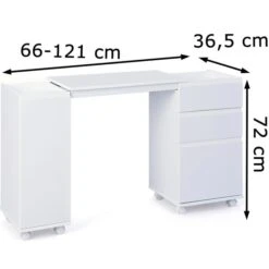 Inter-Link Schreibtisch Laptop Office, 20900400, Mit Flügeltür Und Schubfach, 66-121 X 36,5cm Weiß -Smart Haus Geschaf 4c4ddb01b978208b95a71601a633ee16711397e9 schreibtisch inter link laptop office 20900400