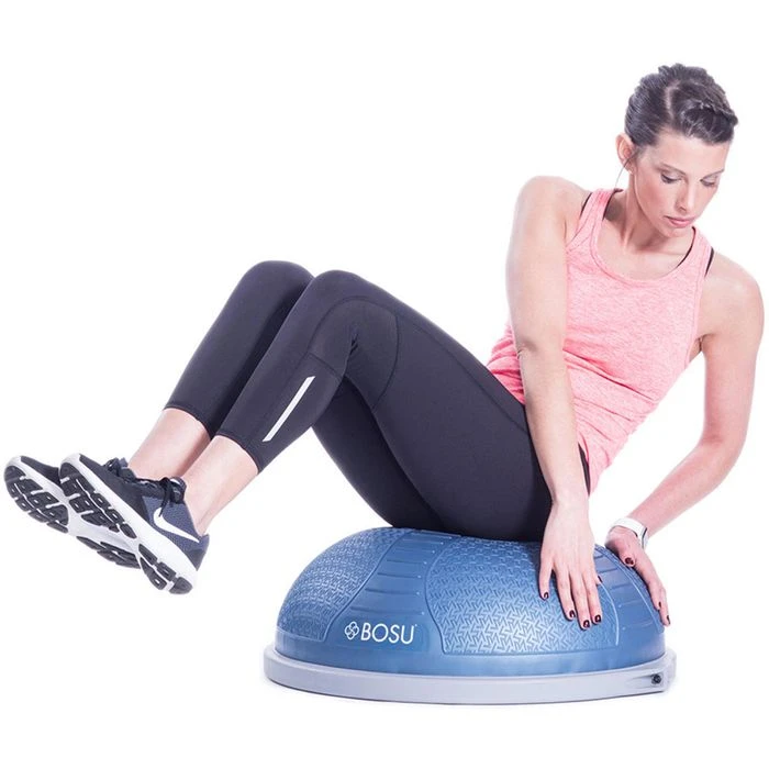 Bosu Balance-Ball NexGen Pro Balance Trainer, Beidseitig Nutzbar, Mit Luftpumpe, Blau, Ø 65cm 4 Bosu Balance-Ball NexGen Pro Balance Trainer, Beidseitig Nutzbar, Mit Luftpumpe, Blau, Ø 65cm – Bild 2
