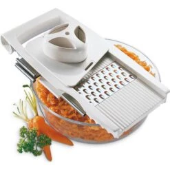 Leifheit Gemüsehobel 23170, Allzweckreibe 4+1, ComfortLine, 5 Auswechselbare Edelstahlklingen -Smart Haus Geschaf 5d863b231babf5e7fd2bb37cab2e864911bd127b gemuesehobel leifheit 23170 allzweckreibe 4 plus 1