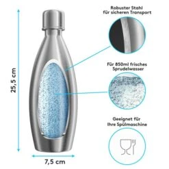 Lichtenwerk Karaffe SodaSteel Edelstahl, Mit Deckel, 0,9 Liter -Smart Haus Geschaf 69c915280f5befa4900e23c76fac89e69e796780 karaffe lichtenwerk sodasteel edelstahl