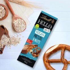 Lindt Tafelschokolade Hello Pretzel & Nuts, Vegan, 100g -Smart Haus Geschaf 7bb530a79f69af9cb097f5faebd1c48a6bd915c1 tafelschokolade lindt hello pretzel und nuts vegan