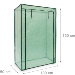 Relaxdays Gewächshaus 10020027, 0,5 M² Fläche, 100 X 50 X 150 Cm, Grün, Mit Schrägdach -Smart Haus Geschaf 919d77a20fb16b3c2d424cfb99599d7b10b2211d gewaechshaus relaxdays 10020027 0 5 m2 flaeche