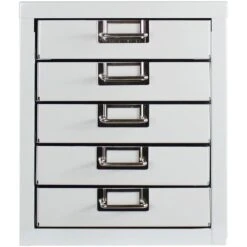 ADB Schubladenschrank 40307, Lichtgrau, Aus Metall, A4, 5 Schübe -Smart Haus Geschaf 979241bf7c9a071c08c4a14c0bd1795f8b699265 schubladenschrank adb 40307 lichtgrau