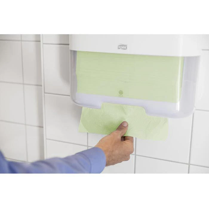 Tork 290135 Universal, 1-lagig, 25x23 Cm, Grün, Zick-Zack, H3, 4000 Stück, Papierhandtücher 4 Tork 290135 Universal, 1-lagig, 25x23 Cm, Grün, Zick-Zack, H3, 4000 Stück, Papierhandtücher – Bild 2