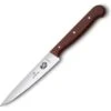Victorinox Tranchiermesser Wood 5.2030.12, Officemesser, 12cm Klinge Wellenschliff, Holzgriff