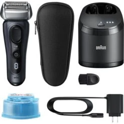 Braun Elektrorasierer Series 8 8463cc, Fjordgrau, Wet & Dry, 3+1 Scherkopf, 5-in-1 Reinigungsstation -Smart Haus Geschaf ad0aee7874f6386016a3f080496d03092c055c56 elektrorasierer braun series 8 8463cc fjordgrau
