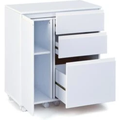 Inter-Link Schreibtisch Laptop Office, 20900400, Mit Flügeltür Und Schubfach, 66-121 X 36,5cm Weiß -Smart Haus Geschaf b197c517c08f8df7529ccb7924d72dcdafda3559 schreibtisch inter link laptop office 20900400