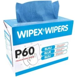 Wipex Einwegtücher Wipers P60, 55506E, Blau, 23 X 42cm, Mischgewebe, 125 Tücher