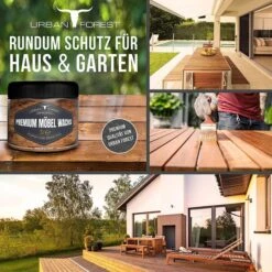 Urban-Forest Möbelpflege Premium Möbelwachs, Mit Bienenwachs, Farblos, Für Holz, 500 Ml -Smart Haus Geschaf bc6cd1de4cd69228011bf78716e0c71121968691 moebelpflege urban forest premium moebelwachs