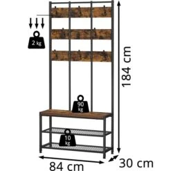 Smart Haus Geschaf -Smart Haus Geschaf d1b39d77754c939e40b83eb6ccd6457187542ffd garderobenstaender vasagle hsr087b01 vintage