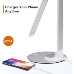 TaoTronics Schreibtischlampe TT-DL22 LED, Standfuß, Dimmbar, USB, Silber 9 TaoTronics Schreibtischlampe TT-DL22 LED, Standfuß, Dimmbar, USB, Silber -Smart Haus Geschaf d4d91e39ea60109a1016735d44b69d27c672f49a schreibtischlampe taotronics tt dl22 led