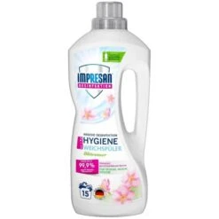 Impresan Weichspüler 1003517 Hygiene, Desinfiziert, 1,25 Liter, Blütenmeer, 15 Waschladungen
