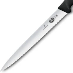 Victorinox Schinkenmesser Fibrox 5.4433.25, 25cm Klinge, Edelstahl, Wellenschliff -Smart Haus Geschaf f1bb1f214345a7762fb016274738958a011436b8 schinkenmesser victorinox fibrox 5.4433.25