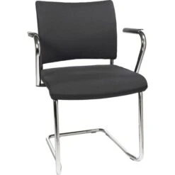 Topstar Visit 20, Besucherstuhl 2 Stück, Stoff Schwarz, Freischwinger Stapelbar, NV390 G20 -Smart Haus Geschaf f5186c317689d4b1955f97ca1ff72ef0d83dae55 besucherstuhl topstar visit 20 stapelbar