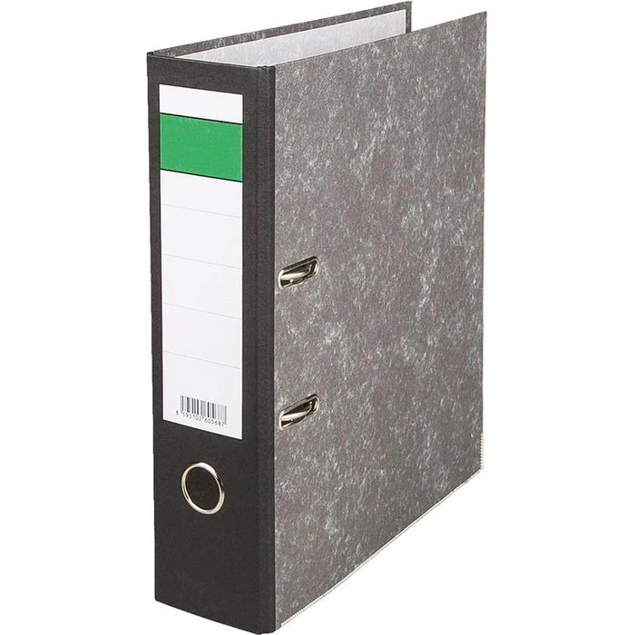 Böttcher-AG Ordner, A4, Breit, 80mm, Karton, Schwarz, Wolkenmarmor 3 Böttcher-AG Ordner, A4, Breit, 80mm, Karton, Schwarz, Wolkenmarmor